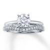 Thumbnail Image 4 of Previously Owned Diamond Enhancer Ring 1/6 ct tw Round-cut 10K White Gold - Size 10.5