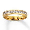 Thumbnail Image 1 of Previously Owned Anniversary Band 1/2 ct tw Round-cut Diamonds 14K Yellow Gold - Size 3.75