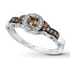 Thumbnail Image 1 of Previously Owned Le Vian Chocolate Diamonds 1/3 ct tw Round-cut Ring 14K Vanilla Gold - Size 9.75