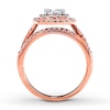 Thumbnail Image 2 of Previously Owned Engagement Ring 1-1/8 ct tw Princess & Round-cut Diamonds 14K Two-Tone Gold - Size 10