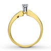 Thumbnail Image 2 of Previously Owned Diamond Engagement Ring 1/3 ct tw Marquise & Round-cut 14K Yellow Gold Size 9.5