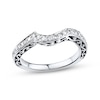 Thumbnail Image 1 of Previously Owned Diamond Contour Wedding Band 3/8 ct tw Round-cut 14K White Gold - Size 4