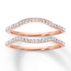 Thumbnail Image 1 of Previously Owned Diamond Wedding Bands 1/4 ct tw Round-cut 14K Rose Gold Size 10