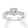 Thumbnail Image 1 of Previously Owned Diamond Engagement Ring 1/3 ct tw Round-cut 10K White Gold Size 9.75