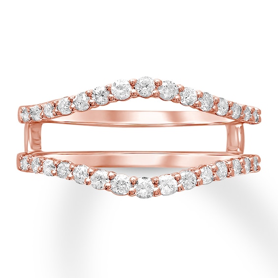 Previously Owned Diamond Enhancer Ring 1/2 ct tw Round-cut 14K Rose Gold Size 11.75