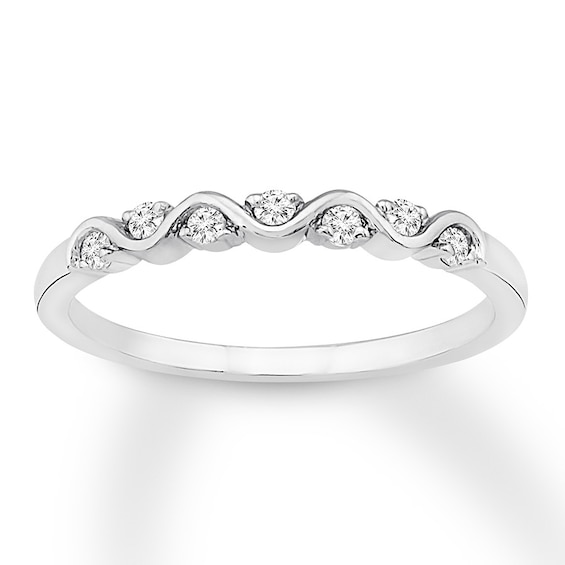 Previously Owned Diamond Anniversary Band 1/ ct tw Round-cut 10K White Gold
