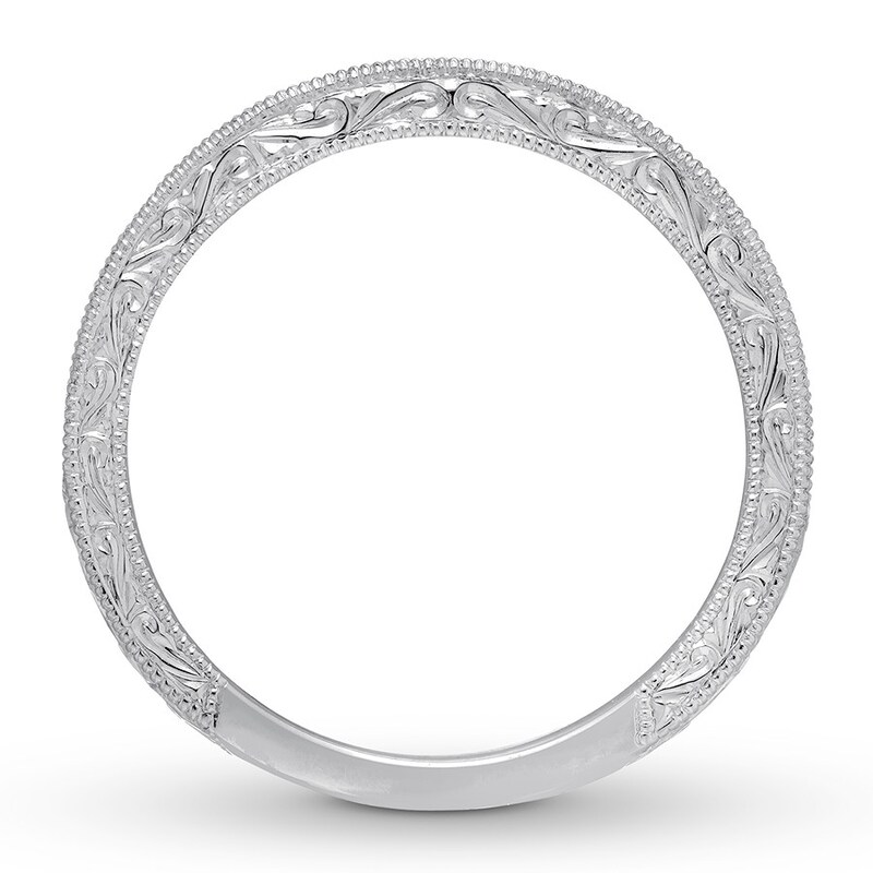 Main Image 2 of Previously Owned Neil Lane Wedding Band 5/8 ct tw Princess-cut Diamonds 14K White Gold - Size 5.25