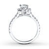 Thumbnail Image 2 of Previously Owned Neil Lane Engagement Ring 1-1/2 ct tw Oval & Round-cut Diamonds 14K White Gold Size 4.25