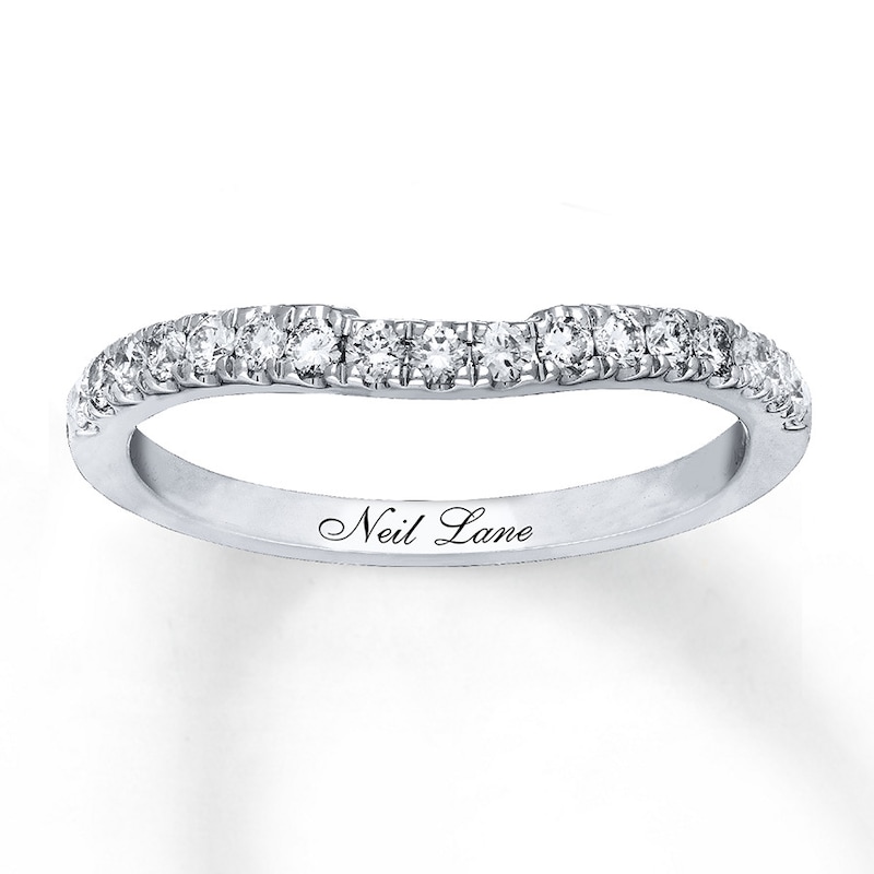 Previously Owned Neil Lane Wedding Band 1/3 ct tw Round-cut Diamonds 14K White Gold