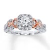 Thumbnail Image 1 of Previously Owned Diamond Engagement Ring 1 ct tw Round-cut 14K Two-Tone Gold - Size 10.25