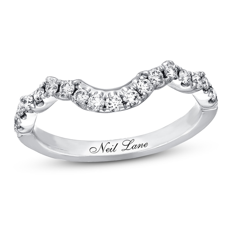 Previously Owned Neil Lane Wedding Band 3/8 ct tw Round-cut Diamonds 14K White Gold - Size 9.25