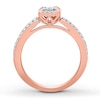 Thumbnail Image 2 of Previously Owned Diamond Ring 1/4 ct tw Round-cut 10K Rose Gold - Size 4