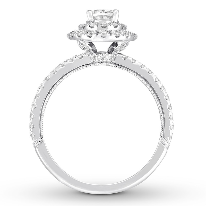 Main Image 2 of Previously Owned Neil Lane Diamond Engagement Ring 1-3/4 ct tw Oval & Round-cut 14K White Gold Size 5