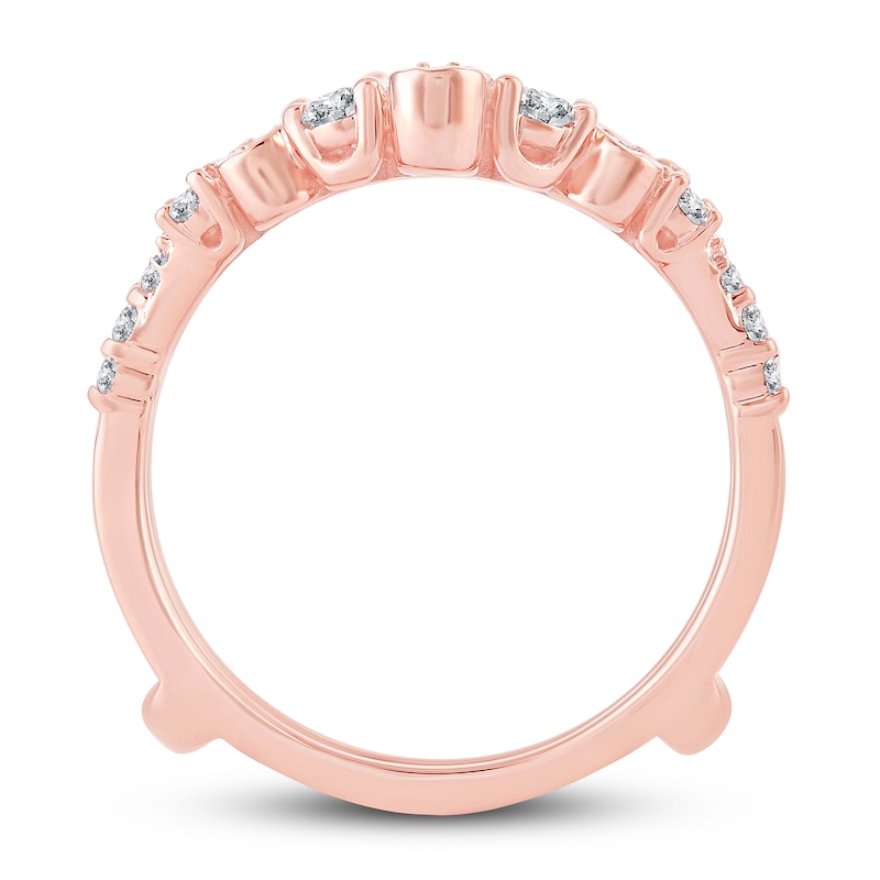 Main Image 2 of Previously Owned Diamond Enhancer Ring 1-1/4 ct tw Round-cut 14K Rose Gold Size 9