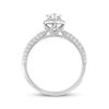 Thumbnail Image 2 of Previously Owned Diamond Engagement Ring 1 ct tw Pear & Round-cut 14K White Gold - Size 10