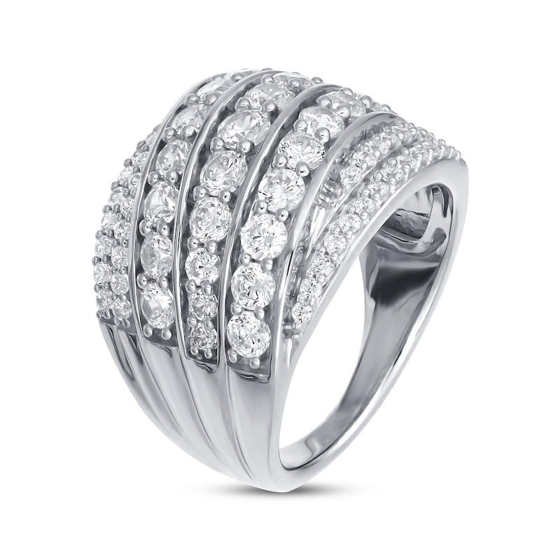 Main Image 2 of Previously Owned Diamond Anniversary Ring 2 ct tw Round-Cut 10K White Gold