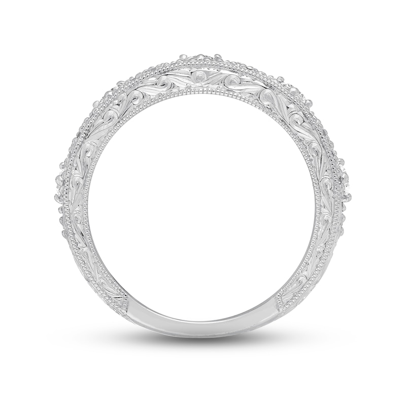 Main Image 2 of Previously Owned Neil Lane Diamond Anniversary Ring 1-1/4 ct tw Baguette & Round-cut 14K White Gold