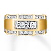 Thumbnail Image 4 of Previously Owned Men's Wedding Band 1 ct tw Diamonds 10K Yellow Gold