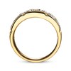 Thumbnail Image 2 of Previously Owned Men's Diamond Wedding Band 1-1/2 cttw Round-cut 14K Yellow Gold