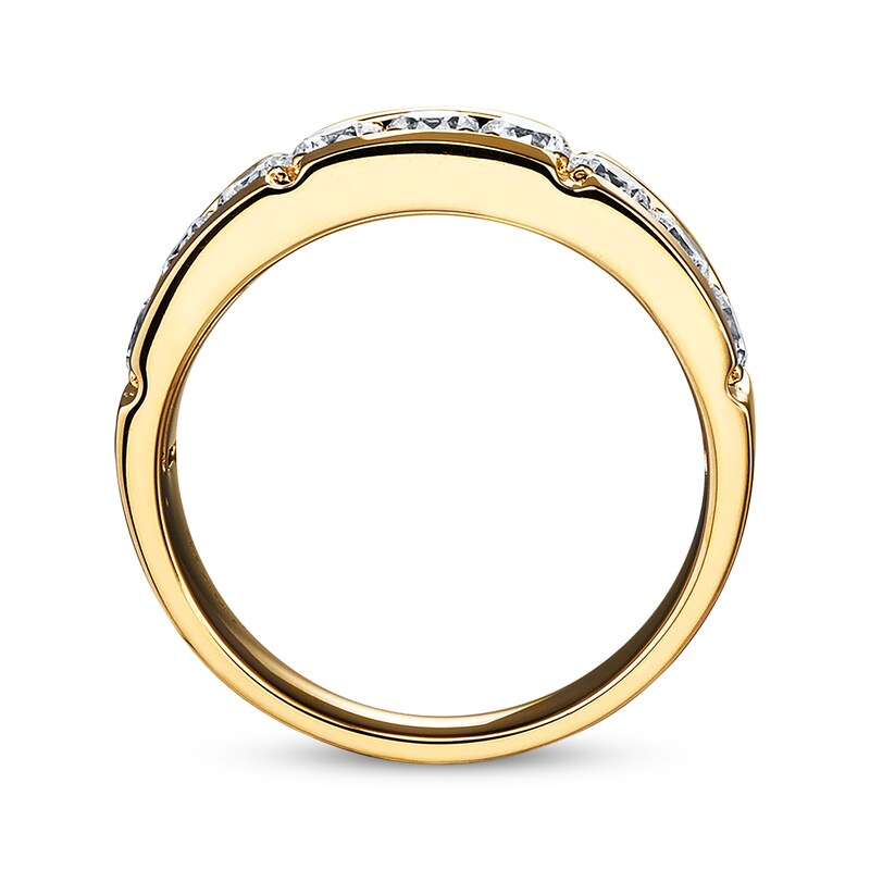 Main Image 2 of Previously Owned Men's Diamond Wedding Band 1-1/2 cttw Round-cut 14K Yellow Gold
