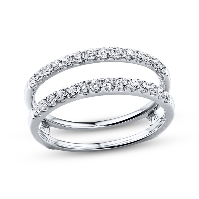 Main Image 1 of Previously Owned Diamond Enhancer Ring 1/2 ct tw Round-cut 14K White Gold
