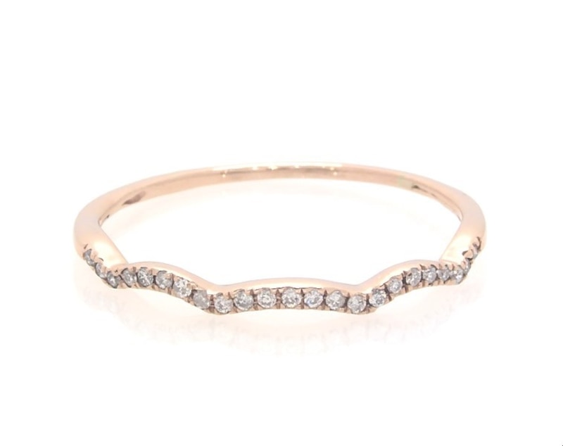 Previously Owned Diamond Wedding Band 1/15 ct tw 10K Rose Gold