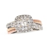 Thumbnail Image 1 of Previously Owned Diamond Engagement Ring 1 ct tw Princess & Round 14K Tri-Tone Gold