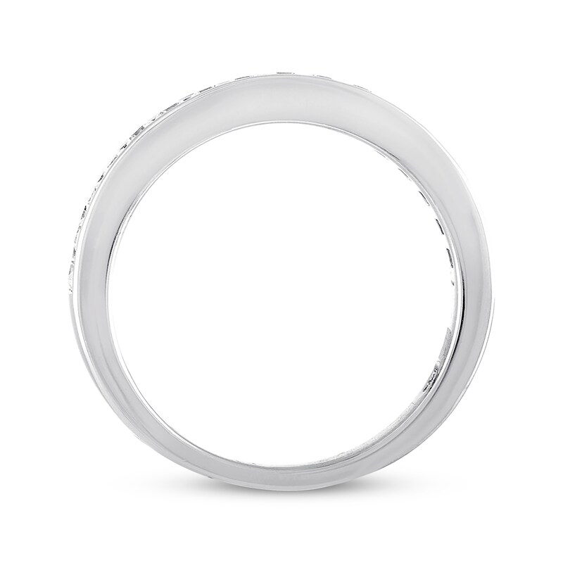 Previously Owned Diamond Wedding Band 3/8 ct tw Round-cut 14K White Gold