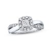 Thumbnail Image 1 of Previously Owned Diamond Engagement Ring 5/8 ct tw Princess & Round-cut 14K White Gold