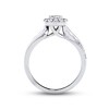 Thumbnail Image 2 of Previously Owned Diamond Engagement Ring 5/8 ct tw Princess & Round-cut 14K White Gold