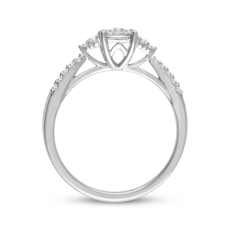 Previously Owned Diamond Engagement Ring 1/4 ct tw Round-cut 10K White Gold