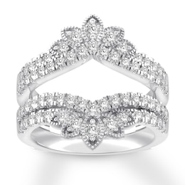 Previously Owned Diamond Enhancer Ring 1 ct tw Round-cut 14K White Gold