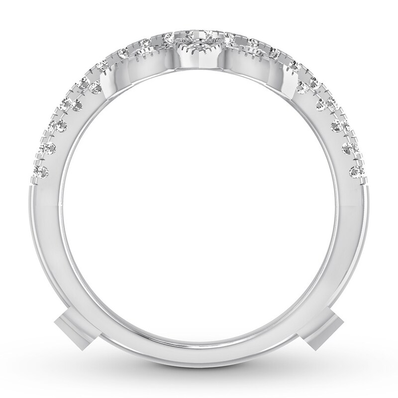 Main Image 2 of Previously Owned Diamond Enhancer Ring 1 ct tw Round-cut 14K White Gold