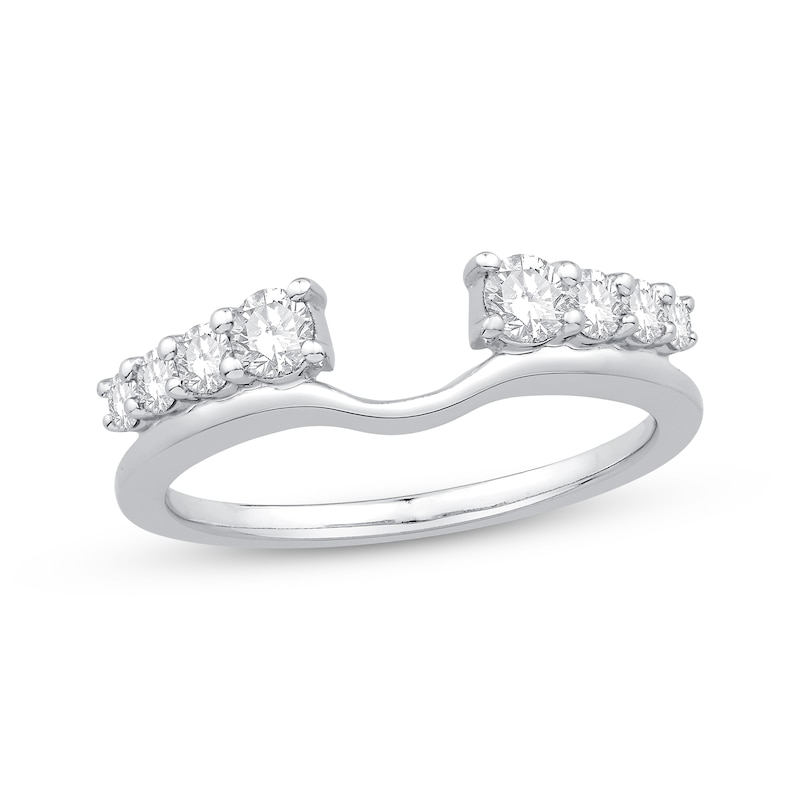Previously Owned Diamond Enhancer Ring 1/2 ct tw Round-cut 14K White Gold