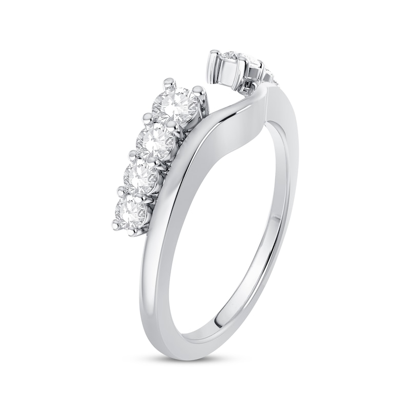 Previously Owned Diamond Enhancer Ring 1/2 ct tw Round-cut 14K White Gold