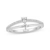 Thumbnail Image 1 of Previously Owned Ever Us Diamond Ring 1/4 ct tw Princess/Round 10K White Gold
