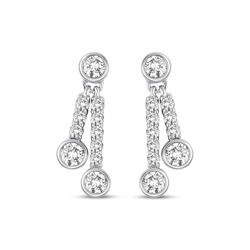 Previously Owned Ever Us Diamond Earrings 5/8 ct tw Round-cut 14K White Gold