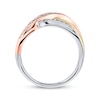 Thumbnail Image 3 of Previously Owned Diamond Ring 1/4 ct tw Round-cut 10K Tri-Color Gold