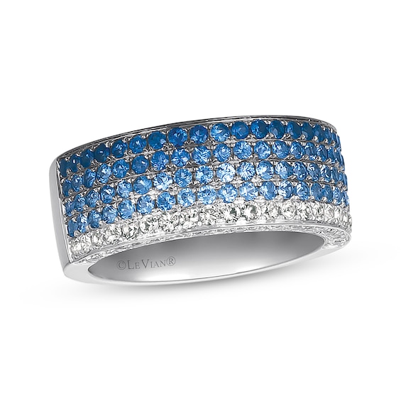 Previously Owned Le Vian Sapphire Denim Ombre Ring 14K Vanilla Gold