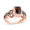 Thumbnail Image 1 of Previously Owned Le Vian Chocolate Quartz Ring 5/8 ct tw Diamonds 14K Strawberry Gold