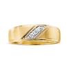 Thumbnail Image 4 of Previously Owned Men's Diamond Wedding Band 1/10 ct tw Round-cut 10K Yellow Gold