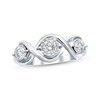 Thumbnail Image 1 of Previously Owned Three-Stone Diamond Ring 1/2 ct tw Round-cut 10K White Gold