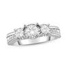 Thumbnail Image 0 of Previously Owned 3 Stone Diamond Engagement Ring 1 ct tw Round-cut 10K White Gold