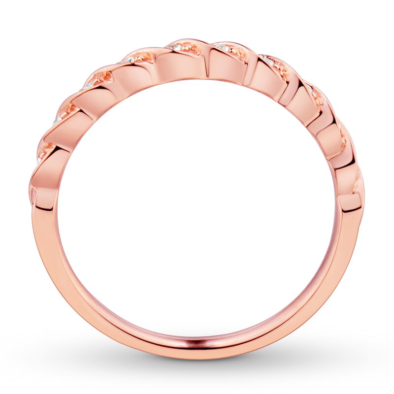 Previously Owned Diamond Wedding Band 1/20 ct tw 10K Rose Gold