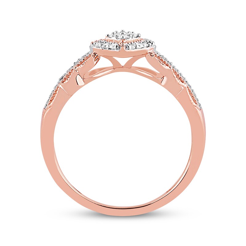 Previously Owned Diamond Ring 1/6 ct tw Round-cut 10K Rose Gold