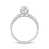 Thumbnail Image 2 of Previously Owned Diamond Engagement Ring 1 ct tw Pear & Round-cut 14K White Gold