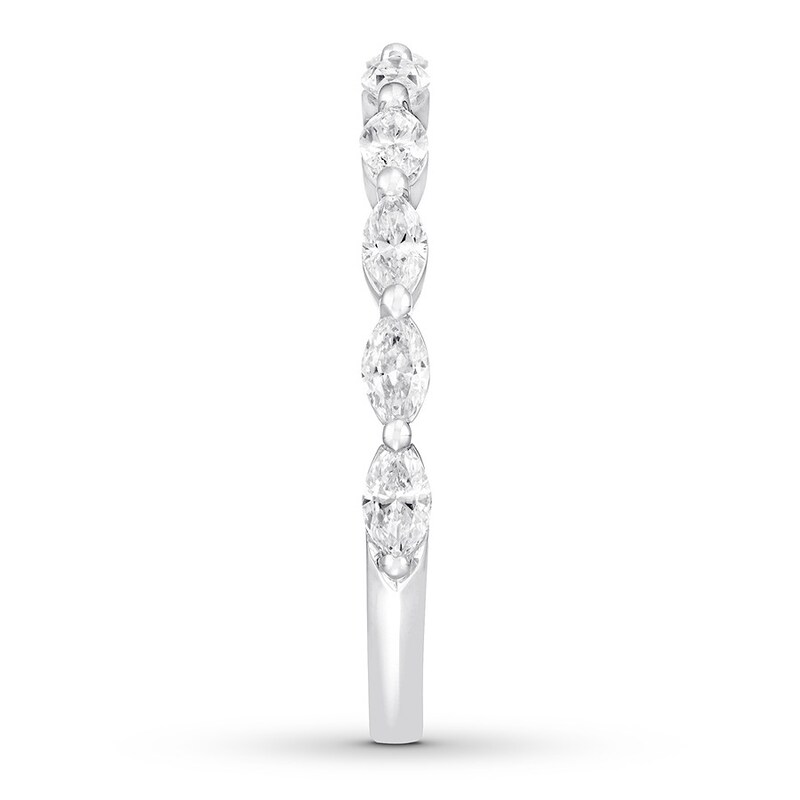 Previously Owned Neil Lane Premiere Diamond Anniversary Band 5/8 ct tw Marquise-cut 14K White Gold