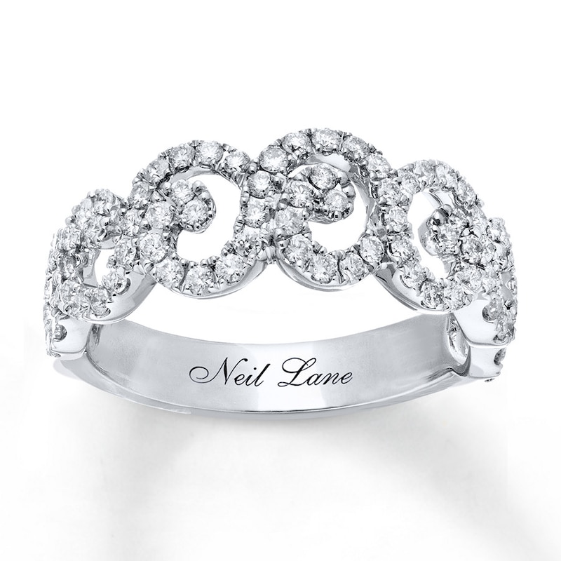 Main Image 1 of Previously Owned Neil Lane Designs Lace 3/4 ct tw Diamond Ring 14K White Gold - Size 6.25