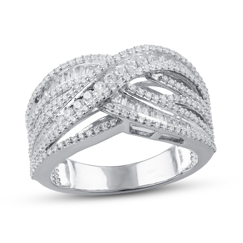 Main Image 1 of Previously Owned Diamond Ring 1 ct tw Sterling Silver