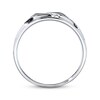 Thumbnail Image 3 of Previously Owned Men's Diamond Band 1/5 ct tw Black/White 10K White Gold Size 7.25